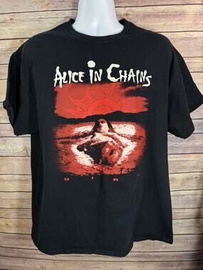 Alice In Chains Dirt CD Cover Official Band T-Shirt XL Black